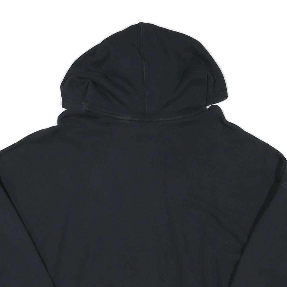 ADIDAS Womens Black Hoodie UK 8 Cotton Blend Oversized Sweatshirt