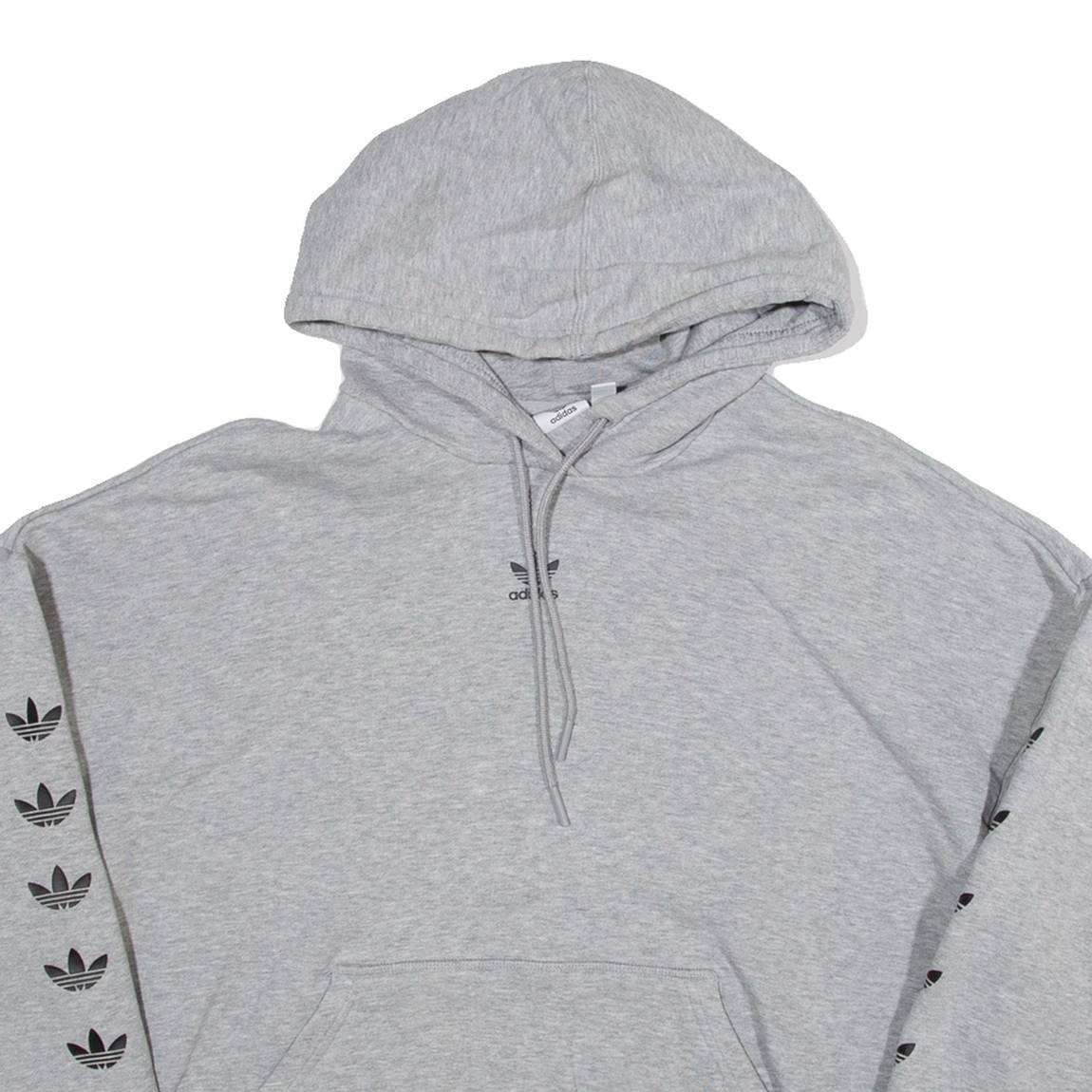 ADIDAS Womens Grey Hoodie UK 16