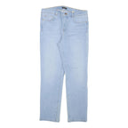 MASSIMO DUTTI Womens Jeans Blue Regular Straight Denim Light W30 L27 Casual Zip