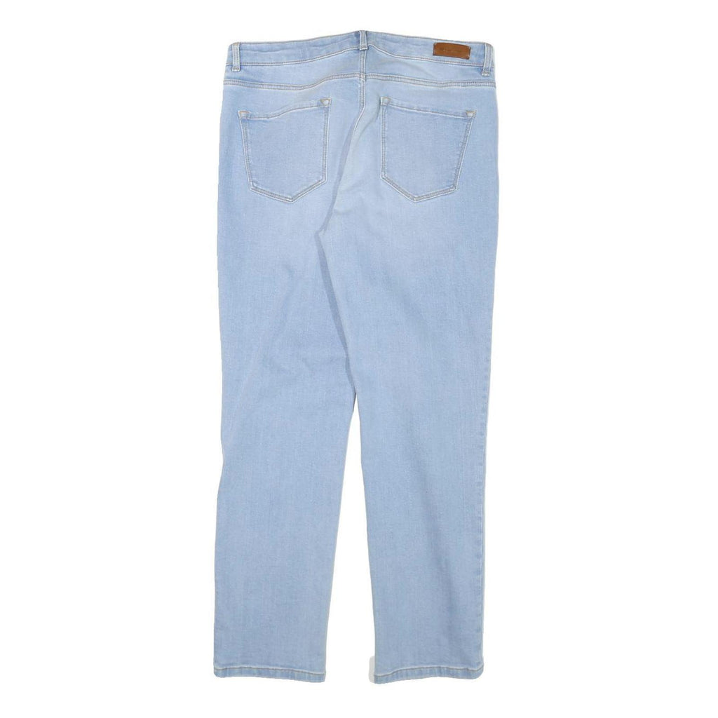 MASSIMO DUTTI Womens Jeans Blue Regular Straight Denim Light W30 L27 Casual Zip