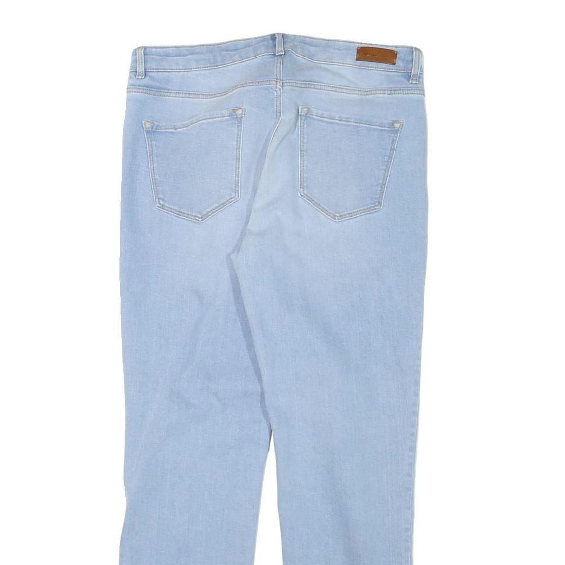 MASSIMO DUTTI Womens Jeans Blue Regular Straight Denim Light W30 L27 Casual Zip