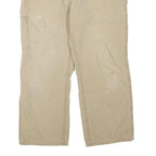 CARHARTT Mens Jeans Beige Regular Straight Cotton Blend W33 L26 Workwear Durable