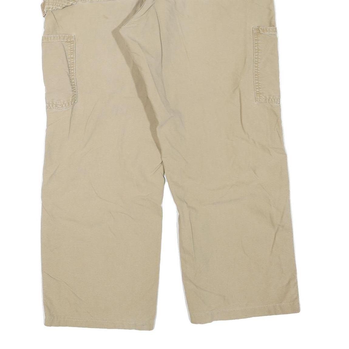 CARHARTT Mens Jeans Beige Regular Straight Cotton Blend W33 L26 Workwear Durable