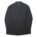 RENATO CAVALL Mens Black Double Breasted Wool Blend Jacket XL Tailored Button