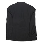 RENATO CAVALL Mens Black Double Breasted Wool Blend Jacket XL Tailored Button