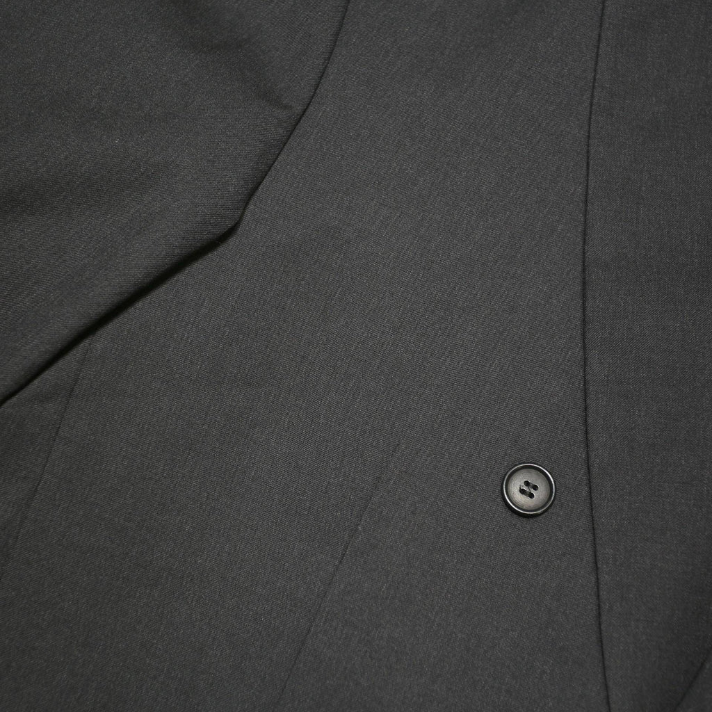 RENATO CAVALL Mens Black Double Breasted Wool Blend Jacket XL Tailored Button