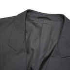 RENATO CAVALL Mens Black Double Breasted Wool Blend Jacket XL Tailored Button