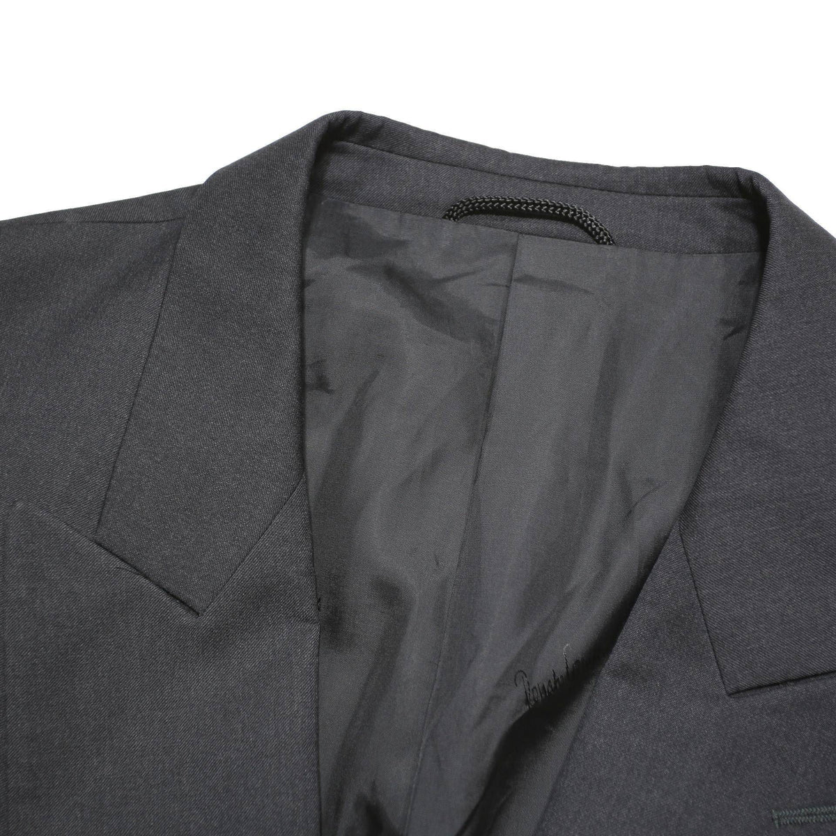 RENATO CAVALL Mens Black Double Breasted Wool Blend Jacket XL Tailored Button