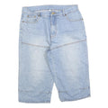 JOHN BANER Mens Light Blue Denim Shorts M W34 Relaxed Fit Casual Cotton Blend