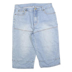 JOHN BANER Mens Light Blue Denim Shorts M W34 Relaxed Fit Casual Cotton Blend