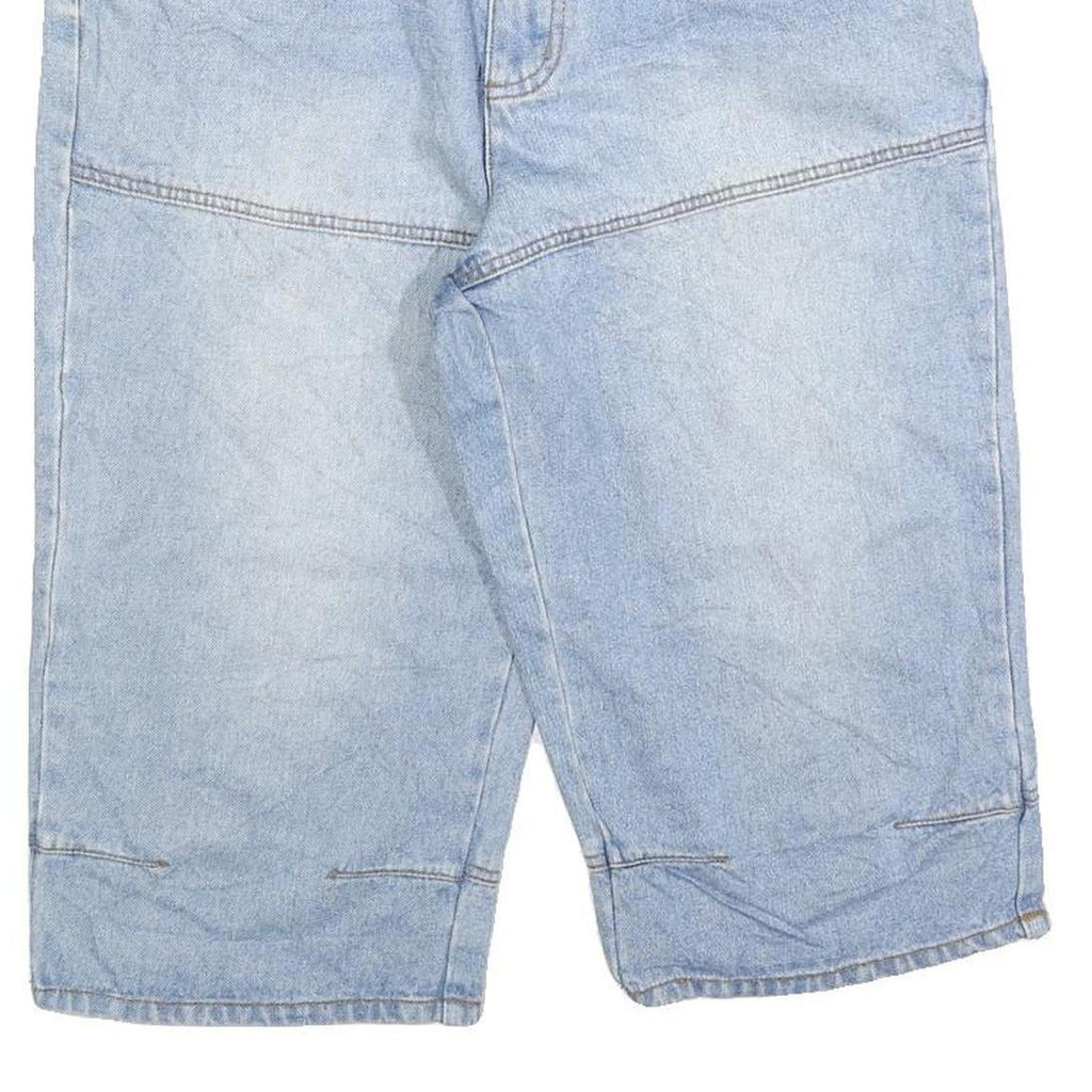 JOHN BANER Mens Light Blue Denim Shorts M W34 Relaxed Fit Casual Cotton Blend