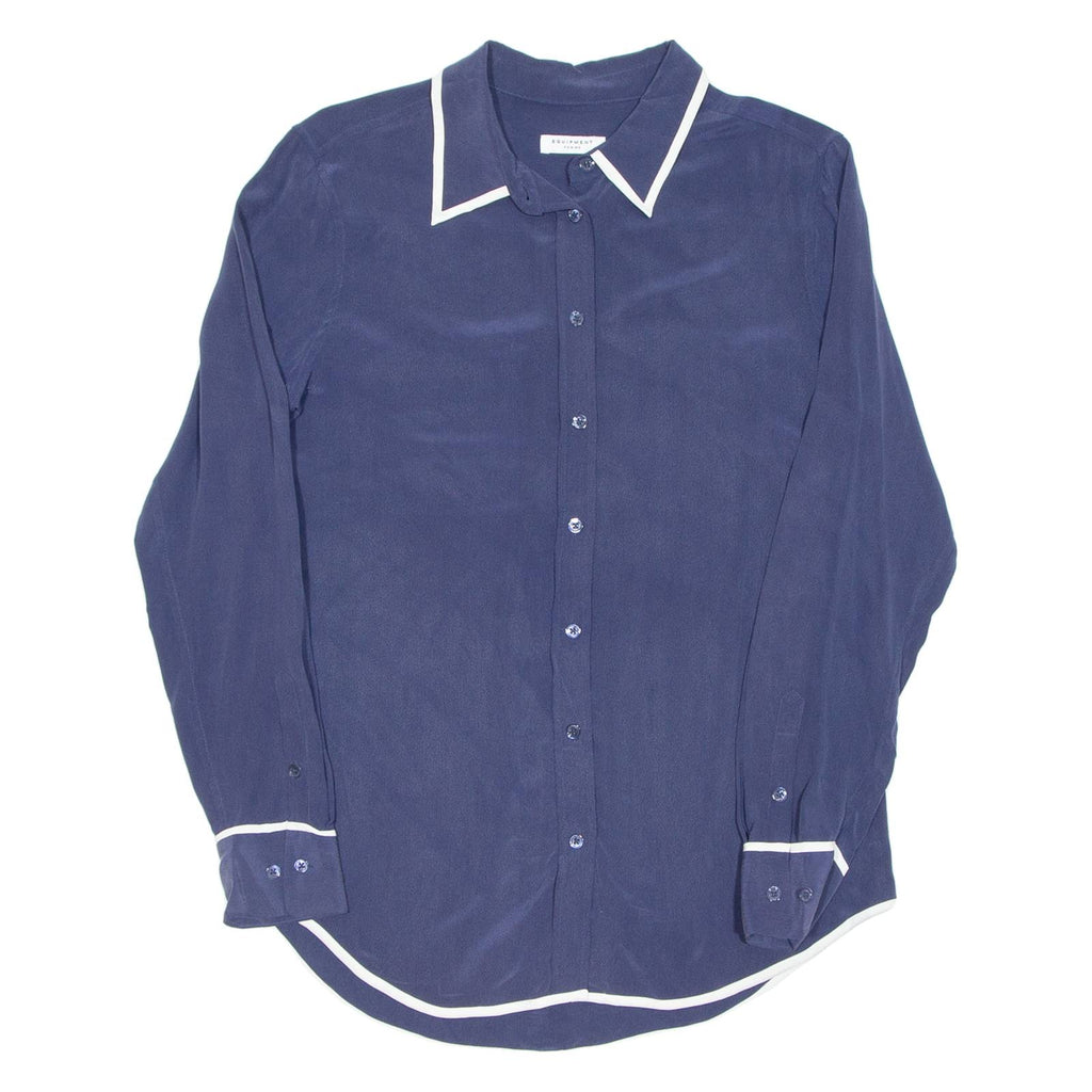 Womens Blouse Blue Long Sleeve M