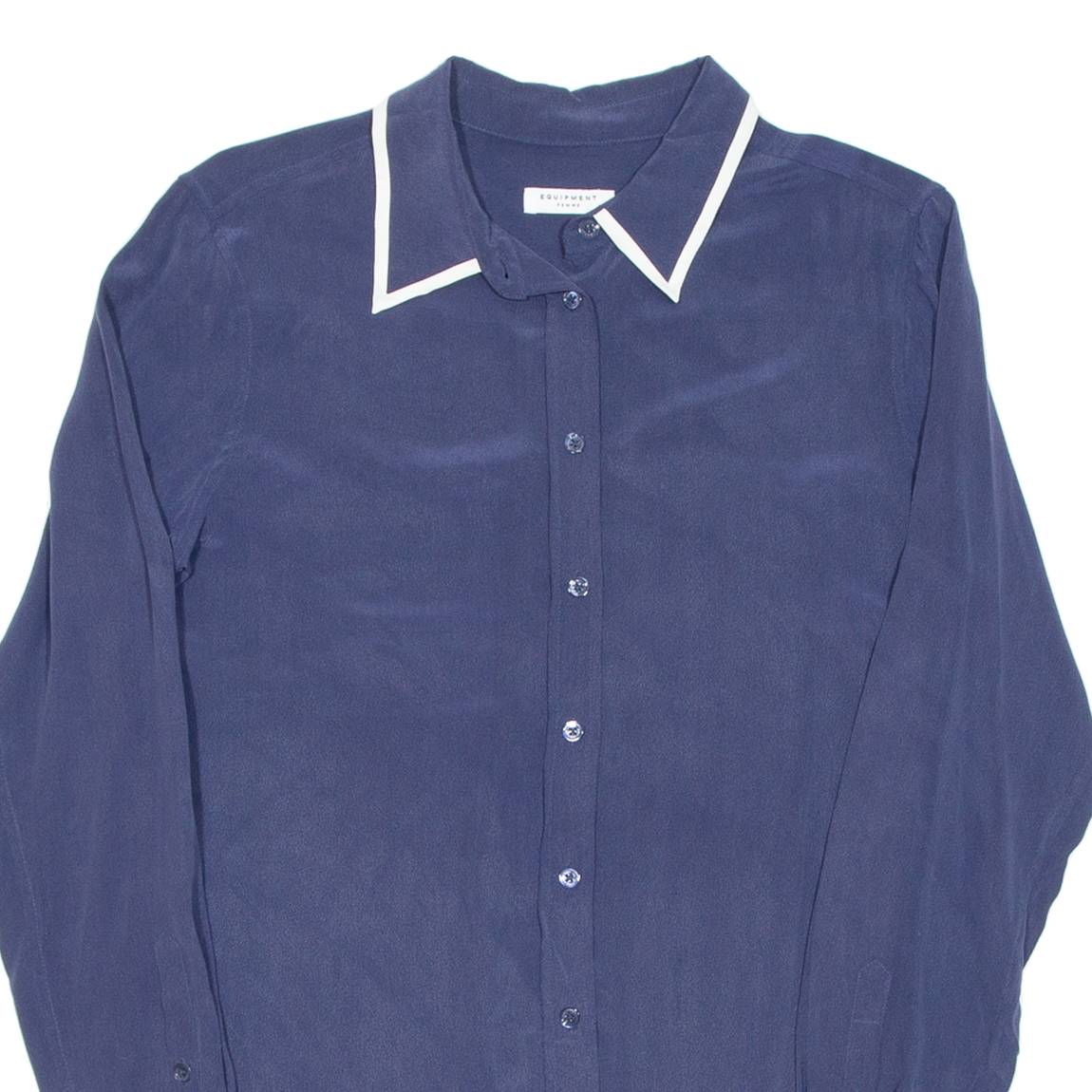 Womens Blouse Blue Long Sleeve M