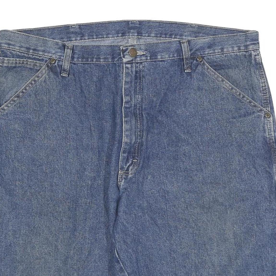 WRANGLER Mens Denim Blue Casual Shorts 3XL W38 Cotton Blend Workwear