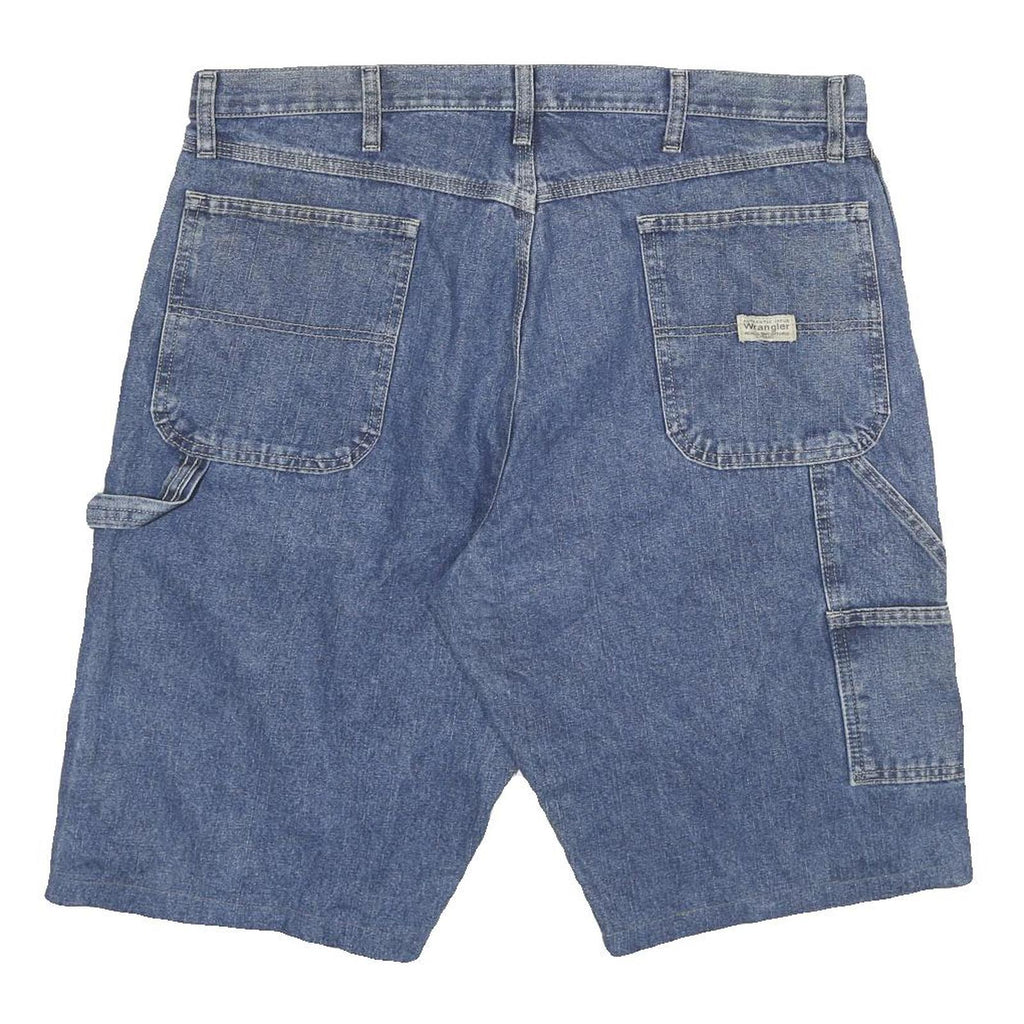 WRANGLER Mens Denim Blue Casual Shorts 3XL W38 Cotton Blend Workwear
