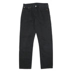 LEVI'S Mens Regular Black Jeans Cotton Button W34 L31 Classic Straight Fit Denim
