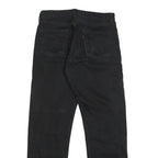 LEVI'S Mens Regular Black Jeans Cotton Button W34 L31 Classic Straight Fit Denim