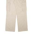 TOM TAILOR Mens Cotton Blend Beige Regular Straight Cargo Trousers W35 L32