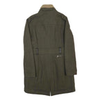 UGG Womens Green Wool Blend Zip Jacket Size L Belted Long Sleeve Warm