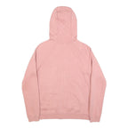 NIKE Mens Pink Full Zip Hoodie S Cotton Blend Lightweight Sweatshirt