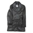 DEBENHAMS NUAGE Womens Jacket Black Leather M