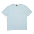HUGO BOSS Mens Light Blue Cotton Blend T-Shirt L Short Sleeve Crew Neck Boss