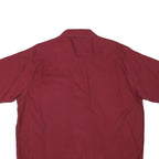 WRANGLER Mens Red Shirt XL Cotton Blend Button Short Sleeve Casual Workwear