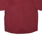 WRANGLER Mens Red Shirt XL Cotton Blend Button Short Sleeve Casual Workwear