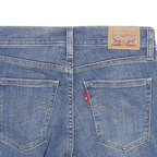 LEVI'S Womens Denim Blue Casual Cut-Off XS W24 Distressed Short Shorts