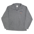 DISNEY Mens Grey Disneyland Mickey Mouse Quarter Zip S Sweatshirt