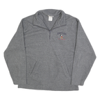 DISNEY Mens Grey Disneyland Mickey Mouse Quarter Zip S Sweatshirt