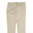 TOMMY HILFIGER Mens Cotton Beige Regular Fit Straight Leg Trousers W32 L30