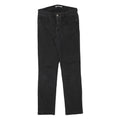 LEVI'S Womens Black Regular Skinny Denim Medium W29 L29 Zip Cotton Blend Jeans