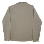 COLUMBIA Mens Beige Outdoor Jacket L Polyester Blend Plain Zip Lightweight
