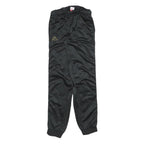 KAPPA Womens Joggers Black & White Slim Tapered M W28 L28 Logo Tape