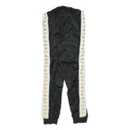 KAPPA Womens Joggers Black & White Slim Tapered M W28 L28 Logo Tape