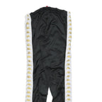 KAPPA Womens Joggers Black & White Slim Tapered M W28 L28 Logo Tape