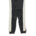KAPPA Womens Joggers Black & White Slim Tapered M W28 L28 Logo Tape