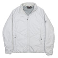 MAMMUT Womens White Outdoor Jacket L Synthetic Plain Zip Casual Lightweight