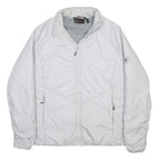 MAMMUT Womens White Outdoor Jacket L Synthetic Plain Zip Casual Lightweight