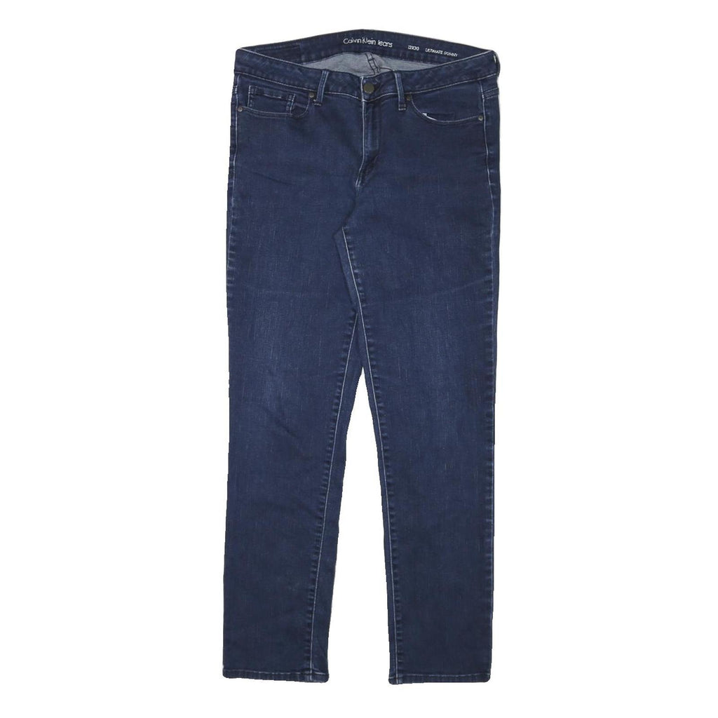 CALVIN KLEIN JEANS Womens Slim Blue Denim Regular Fit Skinny Jeans W31 L28