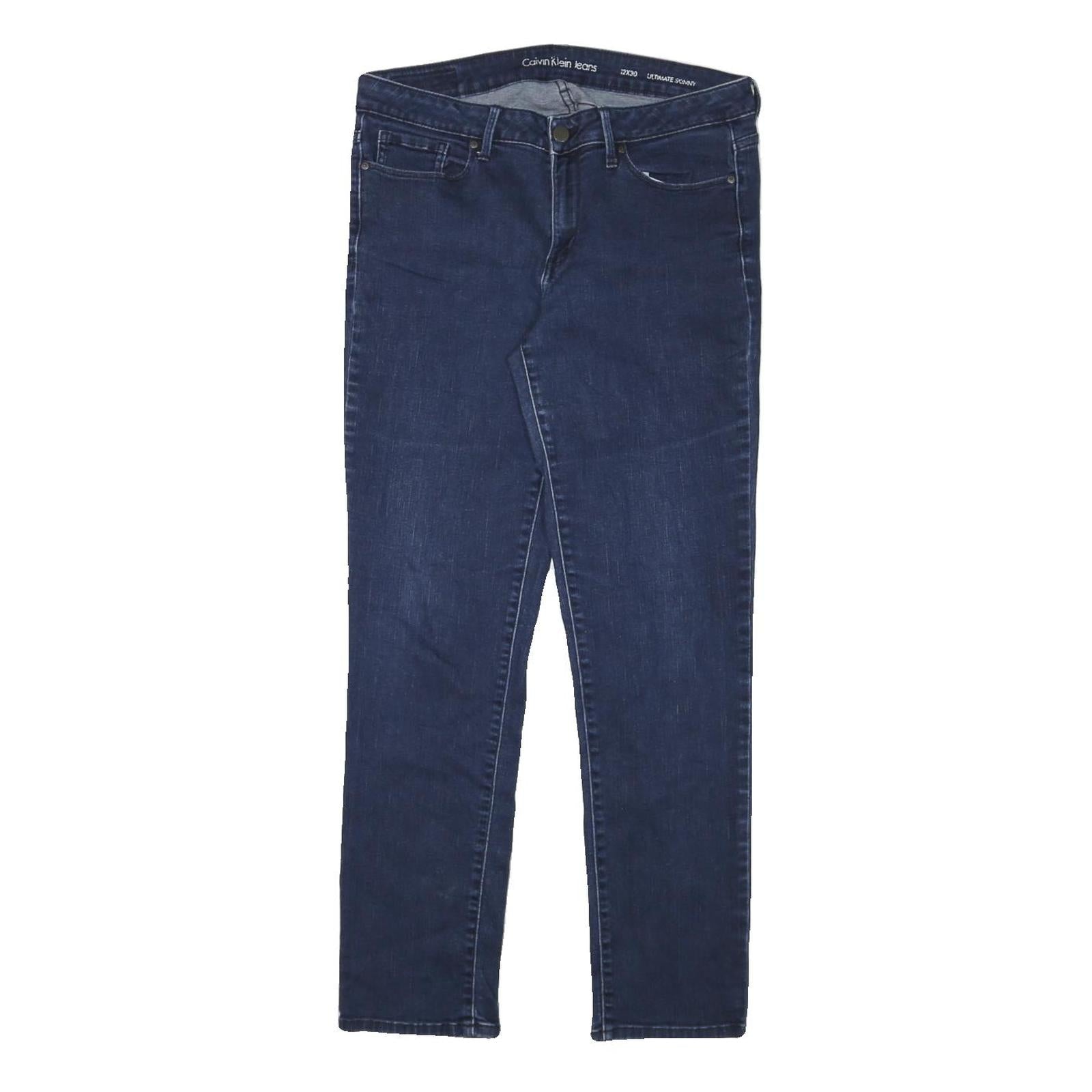 CALVIN KLEIN JEANS Womens Slim Blue Denim Regular Fit Skinny Jeans W31 L28