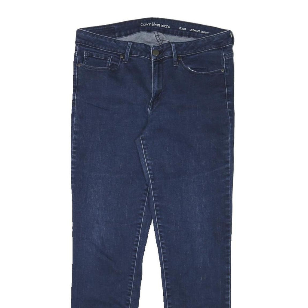 CALVIN KLEIN JEANS Womens Slim Blue Denim Regular Fit Skinny Jeans W31 L28