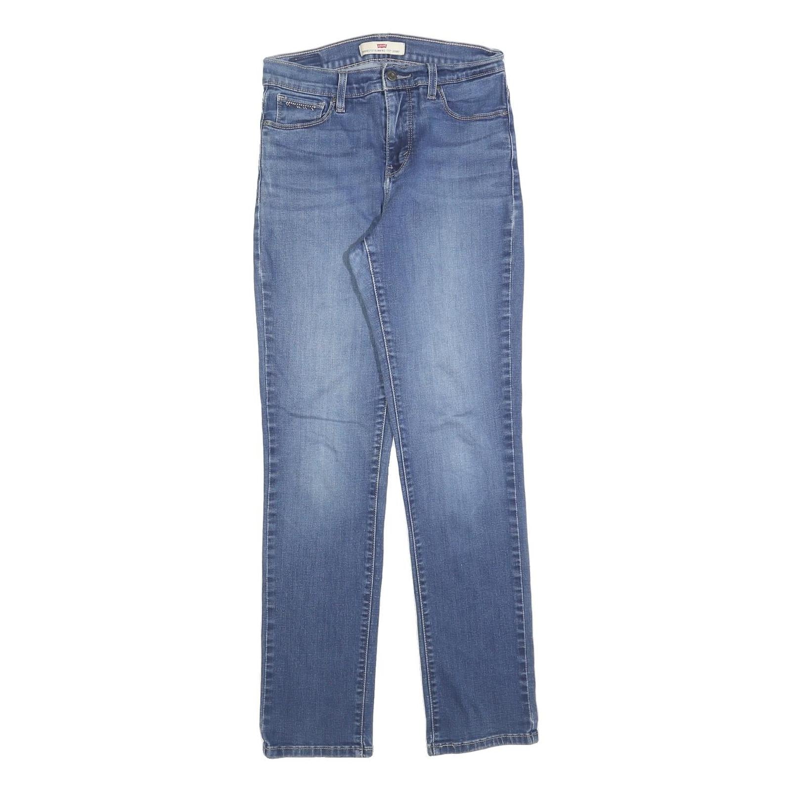 LEVI'S 512 Tapered Womens Jeans Blue Slim Denim W28 L30 Stylish Stretch