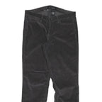 CALVIN KLEIN JEANS Womens Cotton Blend Black Regular Straight Trousers W32 L29