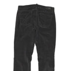 CALVIN KLEIN JEANS Womens Cotton Blend Black Regular Straight Trousers W32 L29