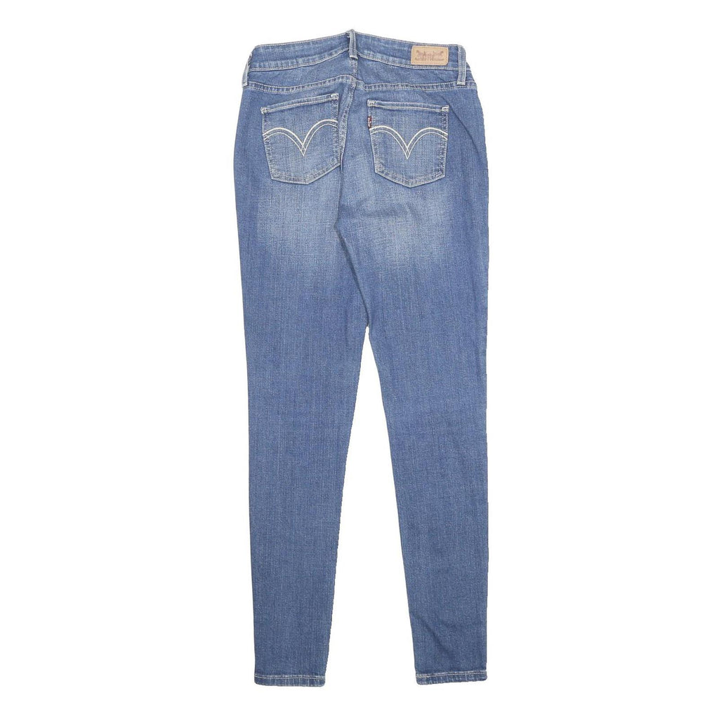 LEVI'S Womens Slim Blue Jeans Denim Light W28 L30 Zip Skinny Stretch