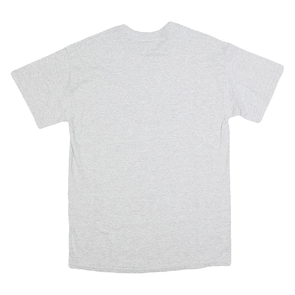 GILDAN Mens Grey Sanderson University Graphic T-Shirt M Short Sleeve Crew Neck