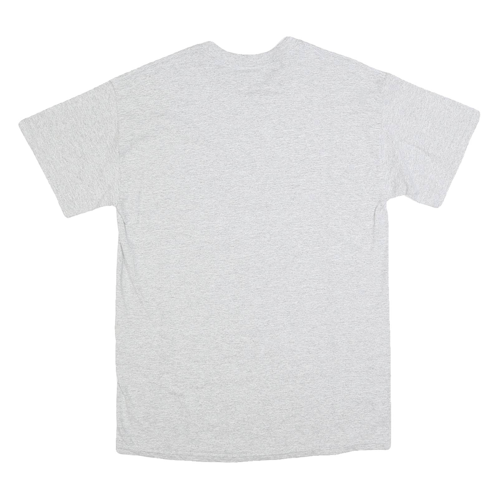 GILDAN Mens Grey Sanderson University Graphic T-Shirt M Short Sleeve Crew Neck