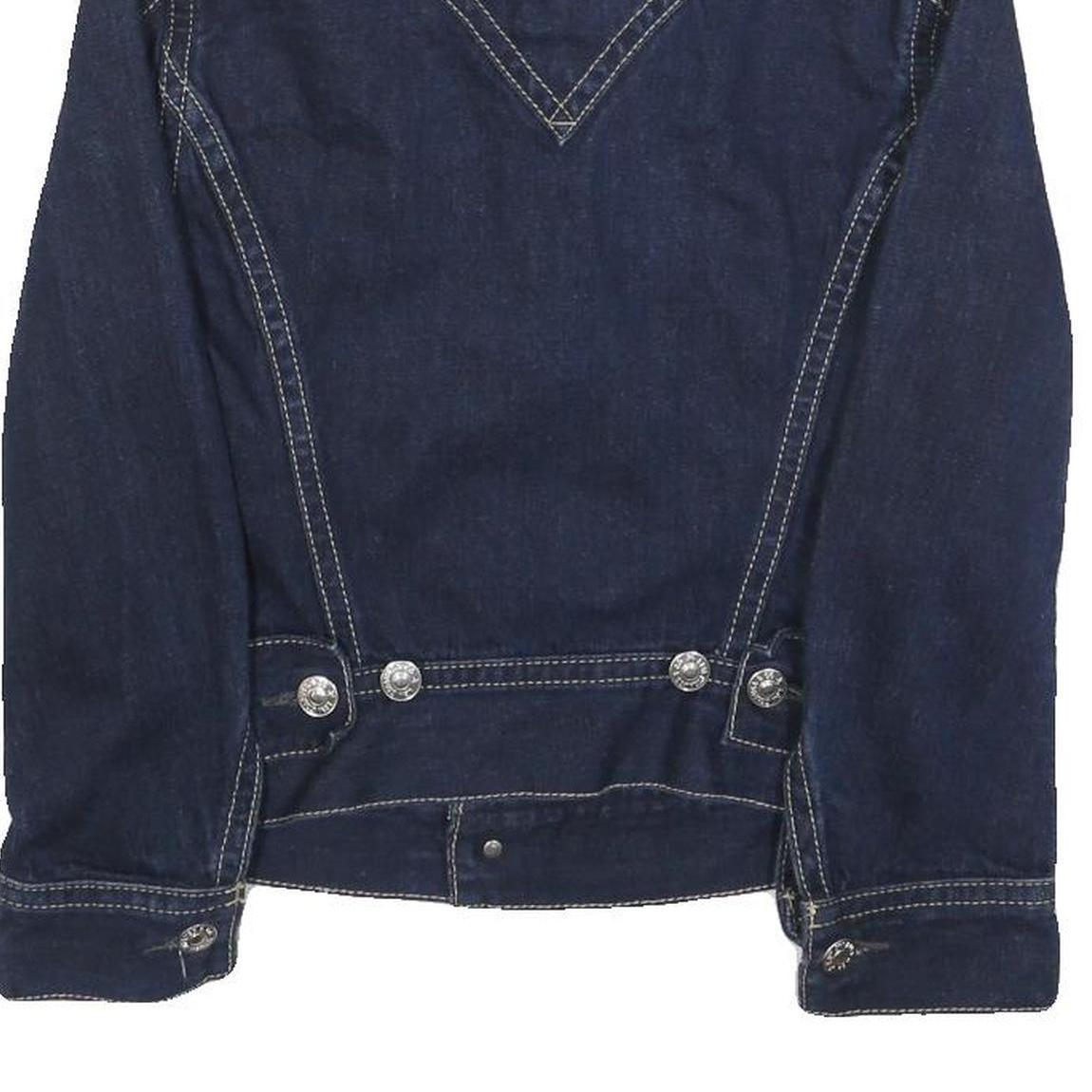 LEVI'S Boys Blue Denim Jacket M Cotton Classic Button Closure Casual Outerwear